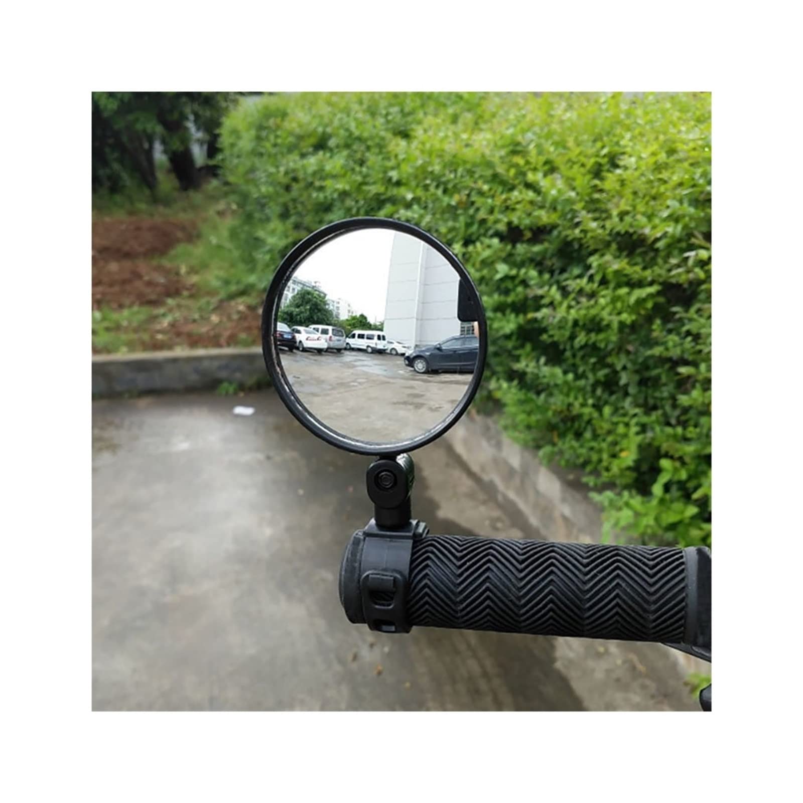 BAFAFA Embout Guidon Rétroviseur Universel Vélo Moto Rétroviseur Guidon Grand Angle Miroir Convexe Cyclisme Vue Arrière 360 ​​Rotation Réglable Rétroviseurs Latéraux