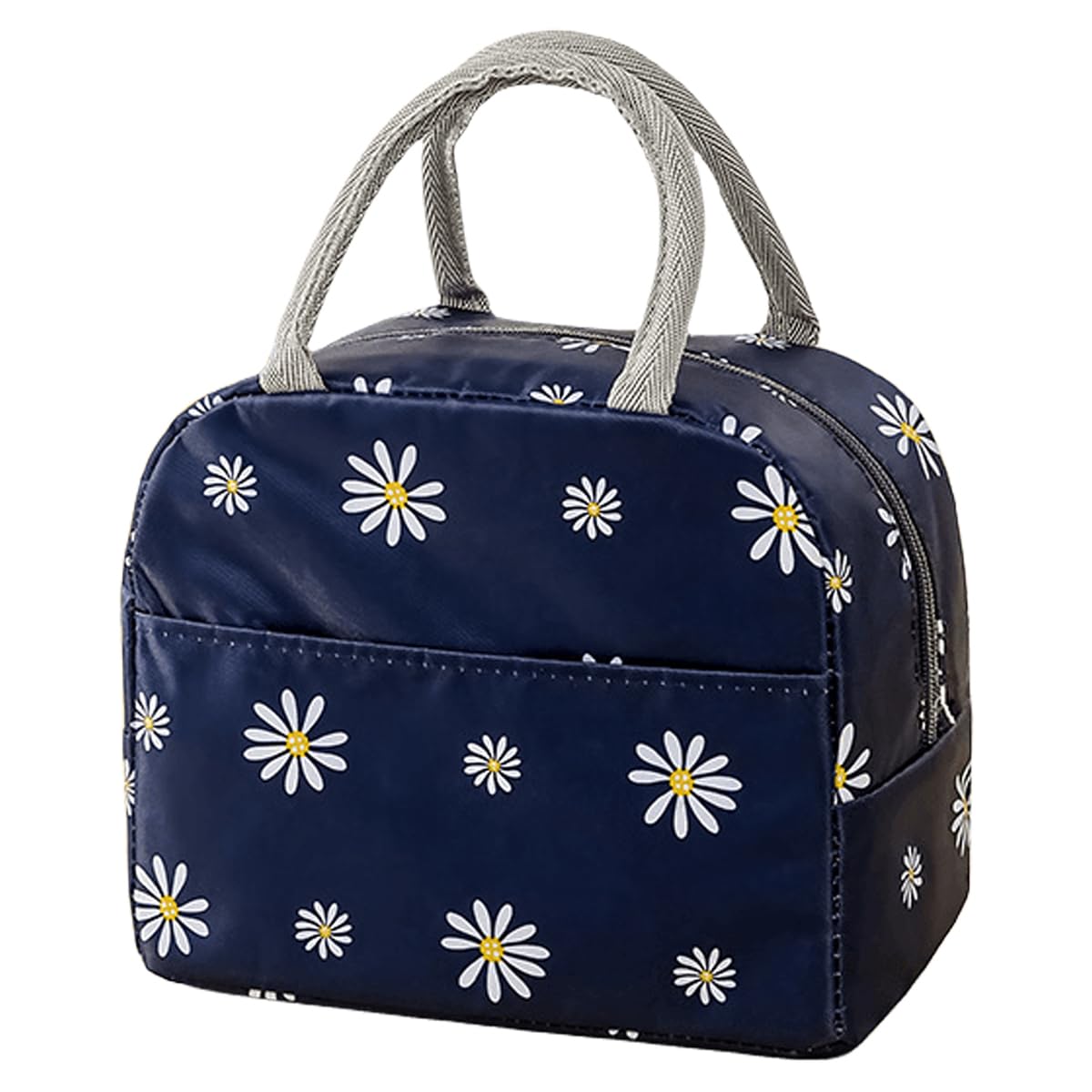 FAVORTALK Lunch Bag Adults Insulated Lunch Box for Adults Men and Women Leakproof Waterproof Cool Bag with Soft Handle Denim Lunch Bag