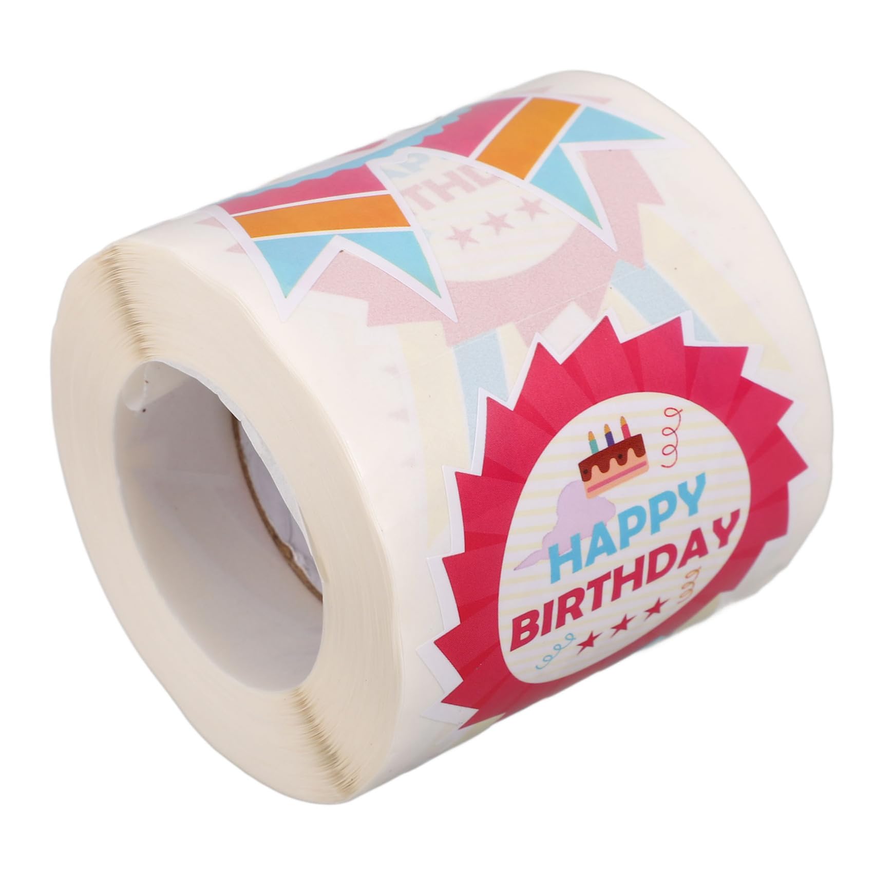 SHINEOFI 5rotoli Etichette Adesive Per Compleanno Adesivi Decorativi Cartoon Per Buste e Adesivi Autoadesivi Per Festeggiare e