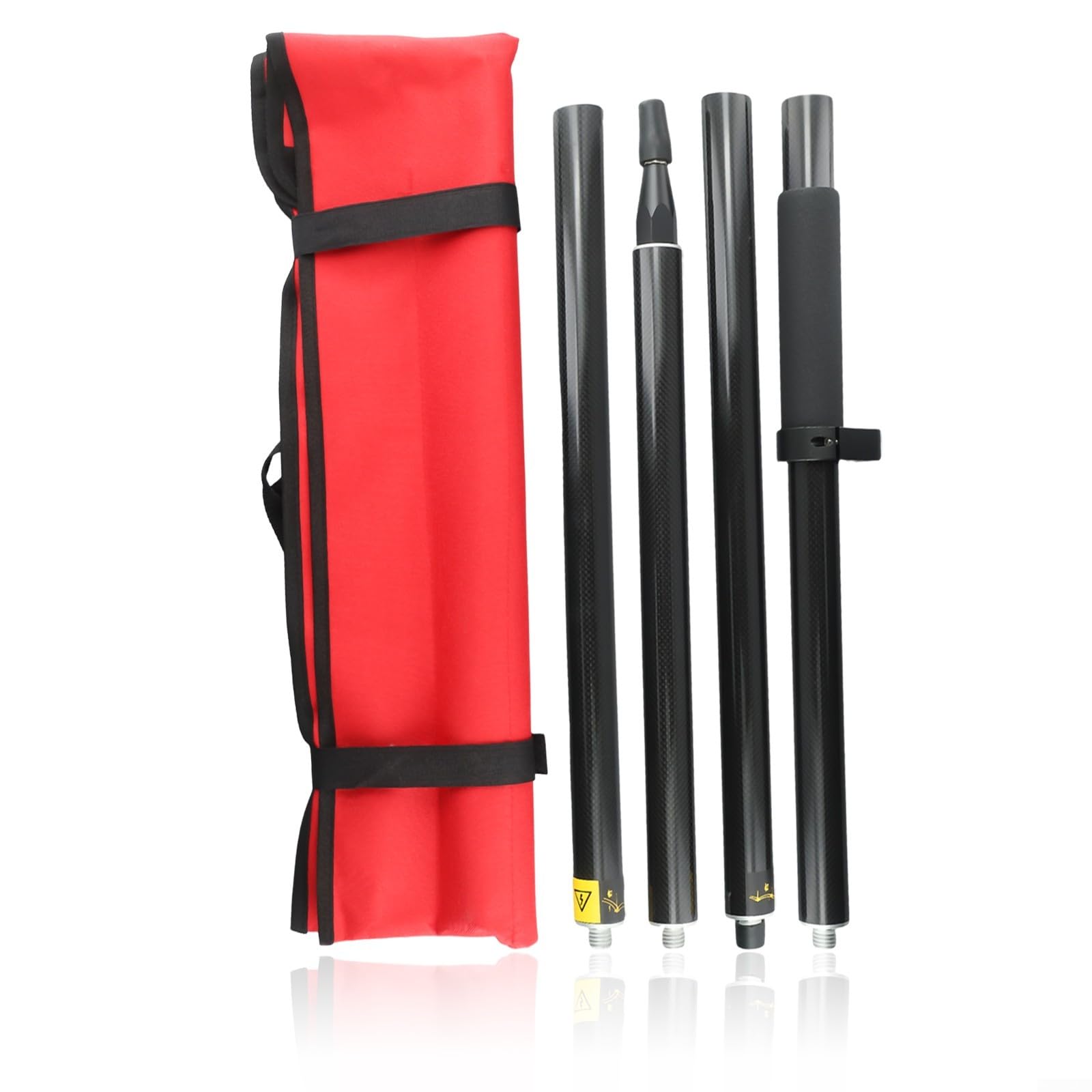 Gps Pole 32 mm – 2 m lunghezza palo in fibra di carbonio, compatibile con tutte le interfacce GPS e palo per misurazioni di precisione (2 m)