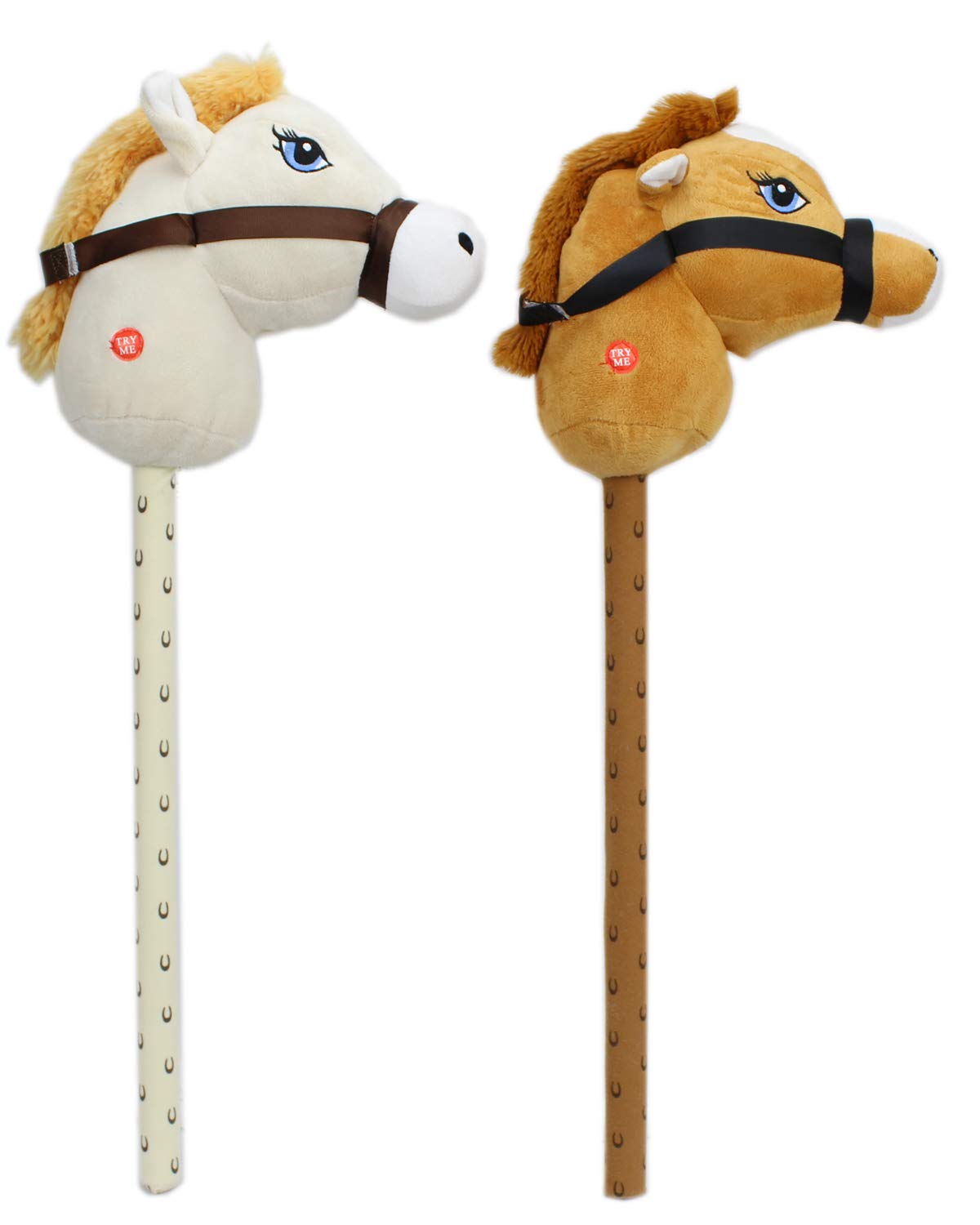 Carousel Toys and Gifts Childrens Plush Hobby Horse With Sound Horse