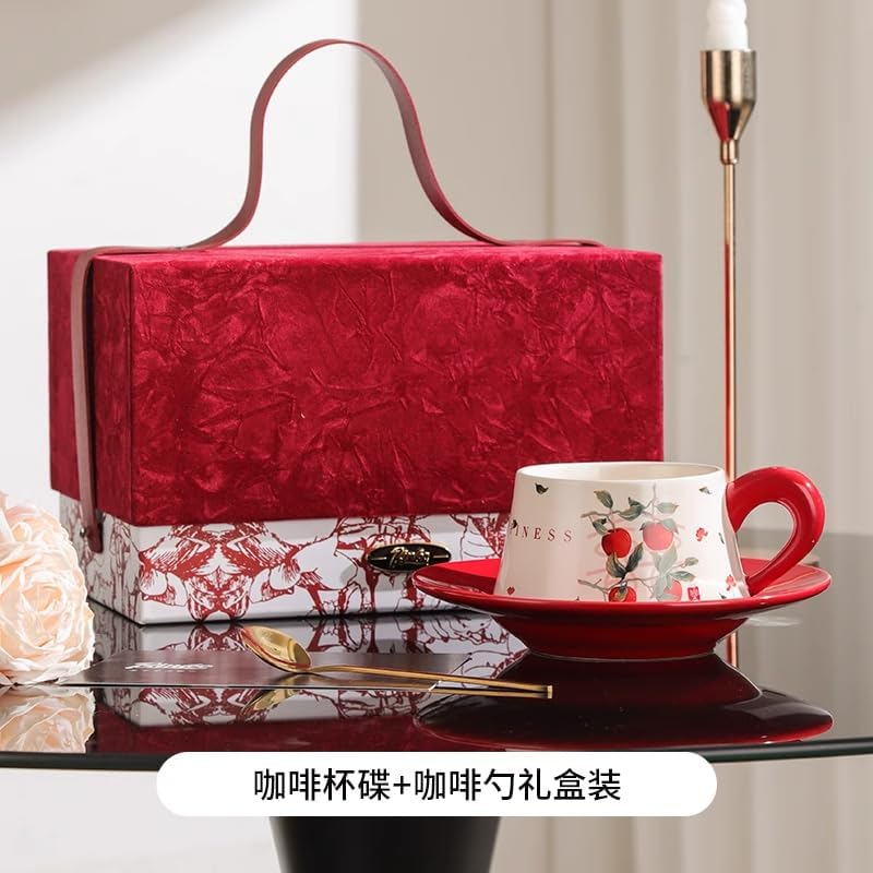Coffee Cup Saucer Set – French Afternoon Tea Set for Birthdays Weddings-style3
