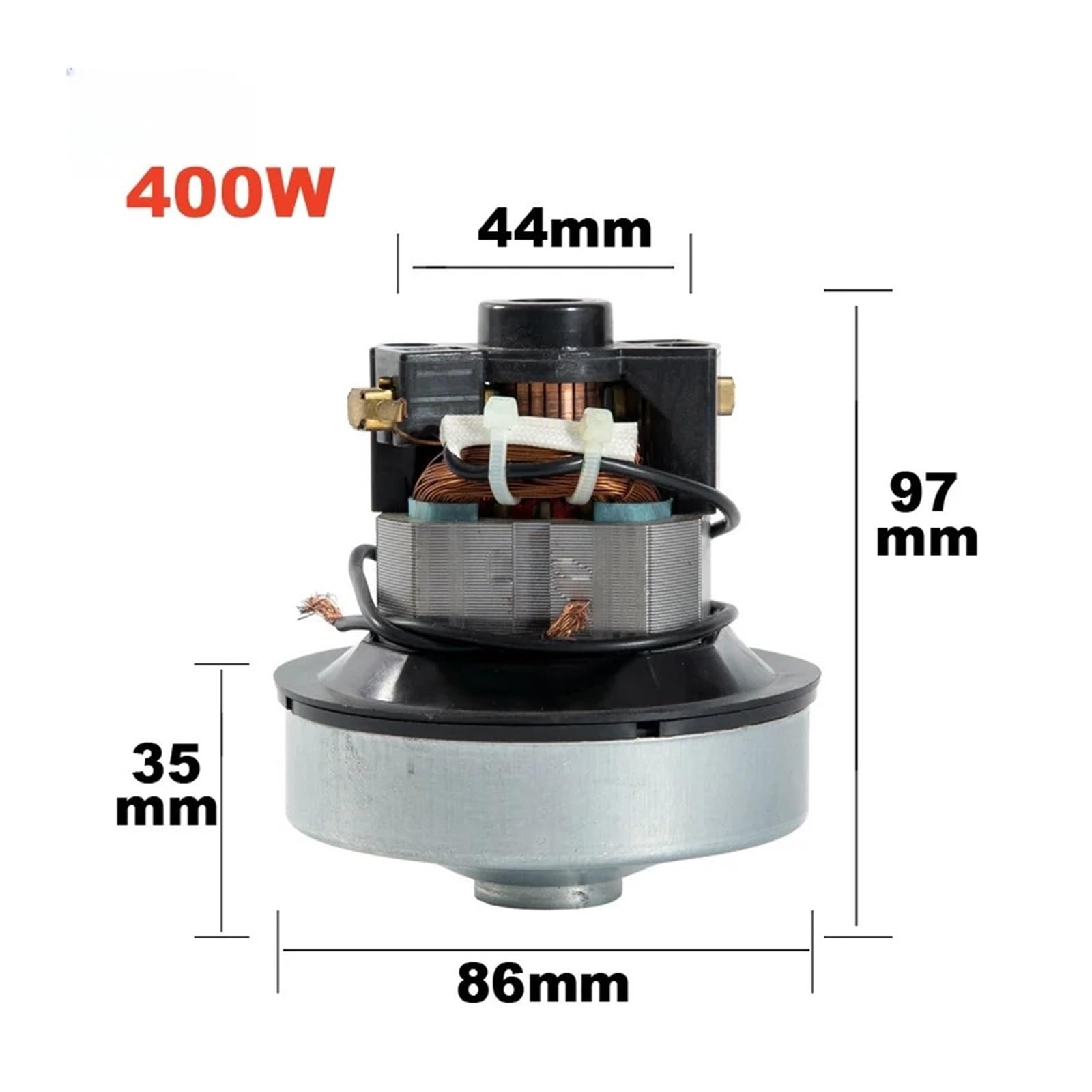 Uniwersalny silnik odkurzacza 220 V, 400/600 W, kompatybilny z Philips, Midea, Haier, wysokowydajne części zamienne do odkurzaczy domowych (400 W)