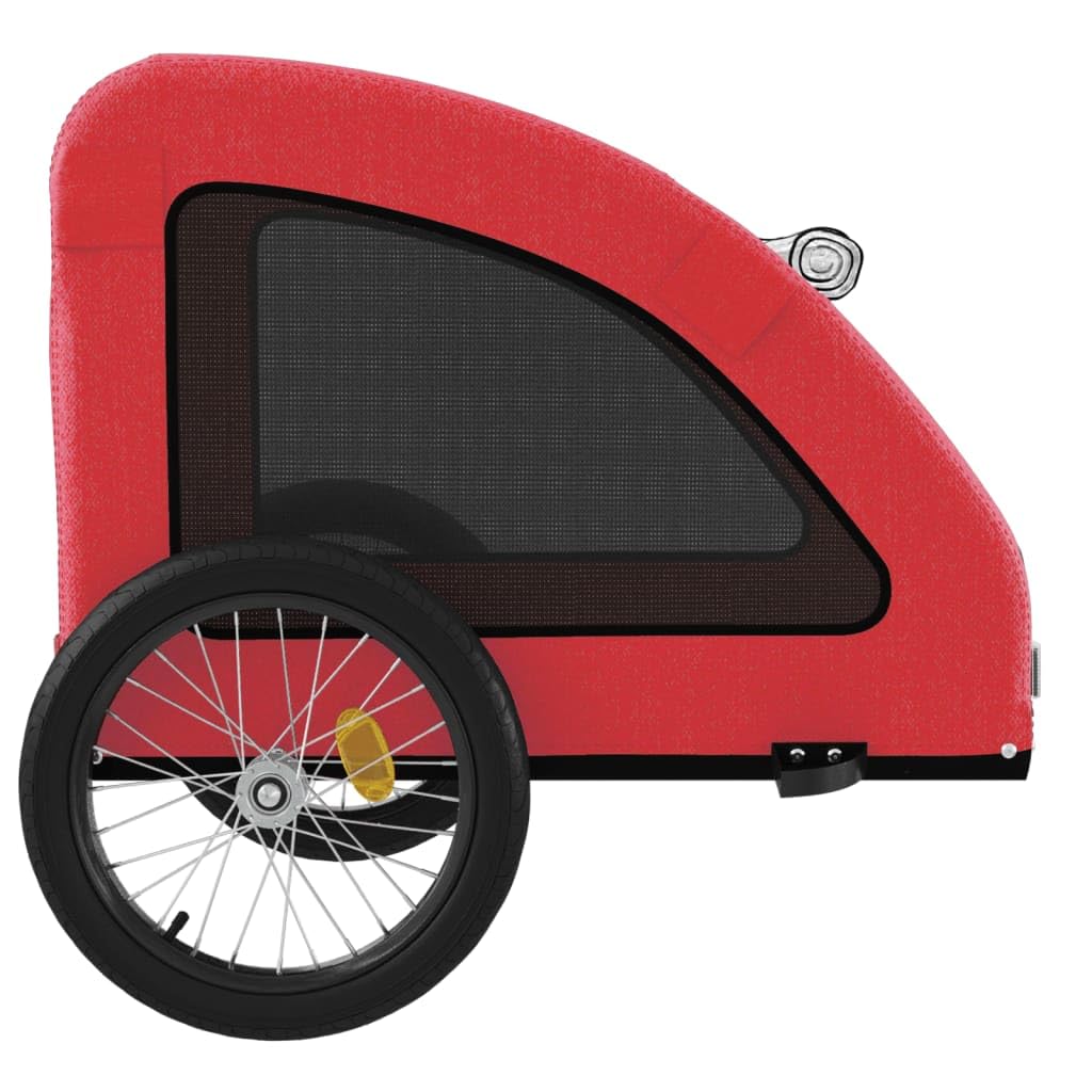 Homgoday Przyczepa rowerowa dla zwierząt Czerwony Oxford i żelazo, wyposażenie wózka dla psa, wózek rowerowy wózek rowerowy, wózek dla psa, transporter rowerowy model 93964