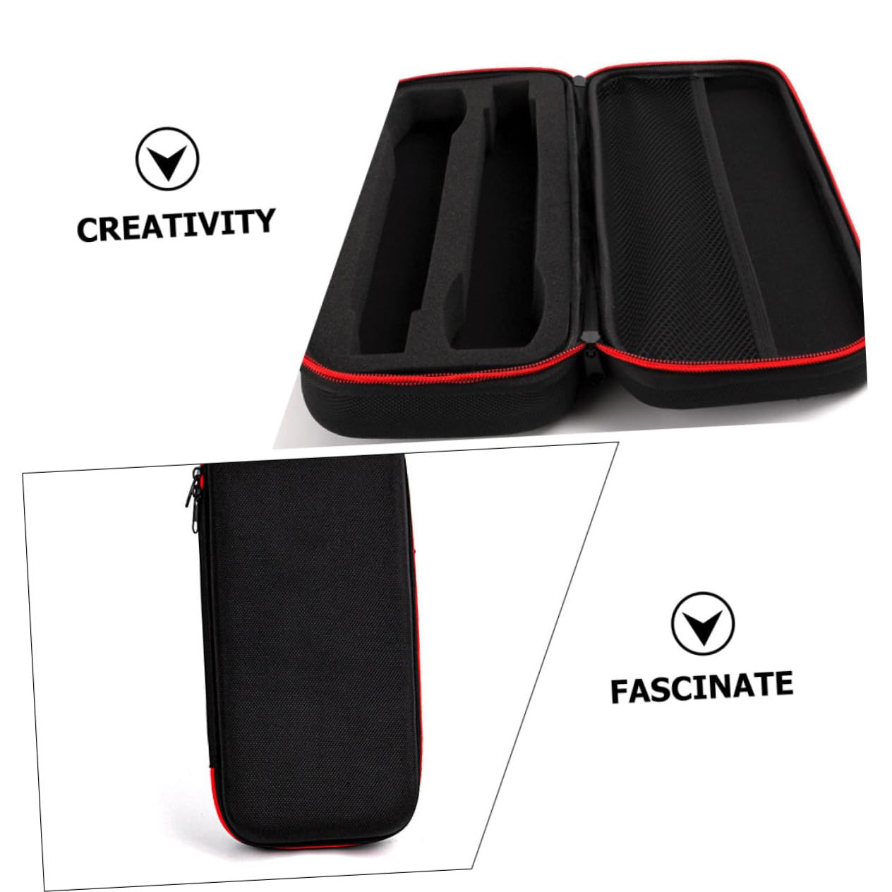 Abaodam Borsa Per Microfono Wireless Rigida Con Manico Resistente Urti E Polvere Custodia Compatta Per Microfono Senza Filo E Accessori Usb Ideale Per Karaoke Esterno