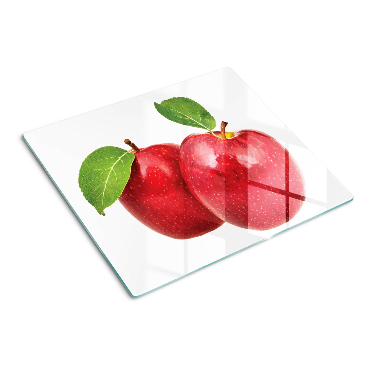 Protège-plan de travail rectangulaire en verre poli moderne 60x52 cm