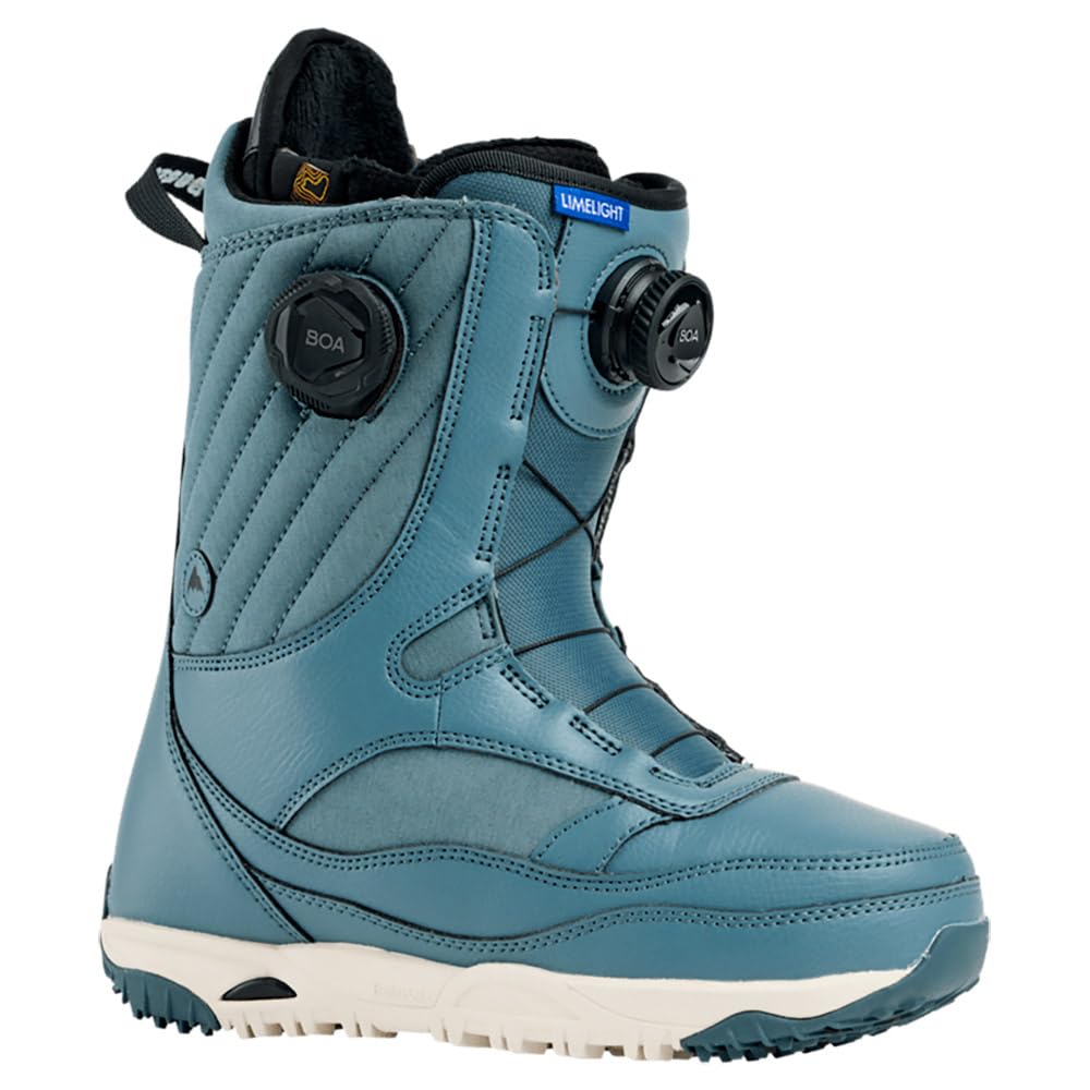 Burton – Botas de snowboard Limelight Boa Regular Pewter para mujer, talla 41,5, color azul