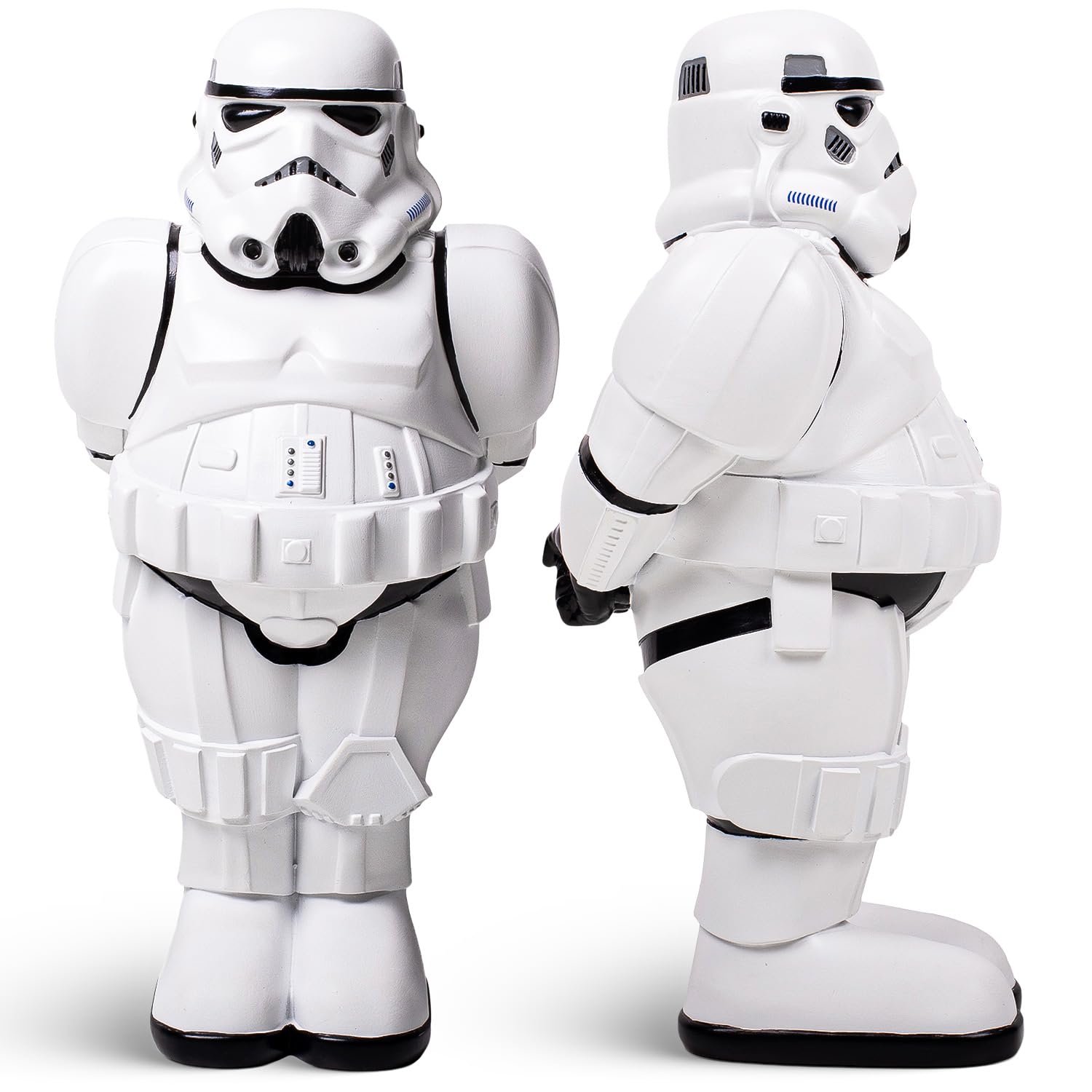 Thumbs Up White And Black Thumbs Up! Original Stormtrooper Garden Gnome 30 Cm - Collectible Outdoor Decor For Star Wars Fans