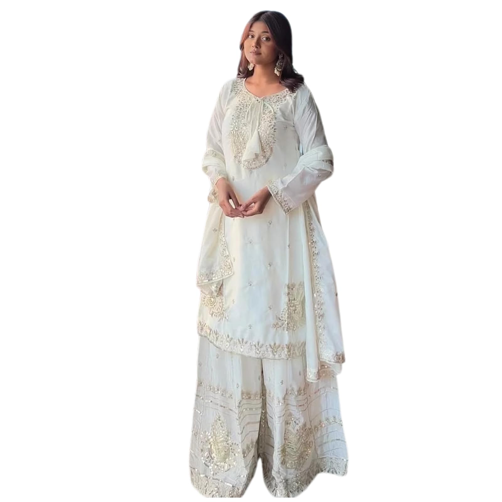 anveri textiles Elegant Women’s Kurti with Dupatta | Premium Pure Silk Fabric Ethnic Wear | Traditional Indian Festive & Party Designer Silk Kurti Set-picture-12