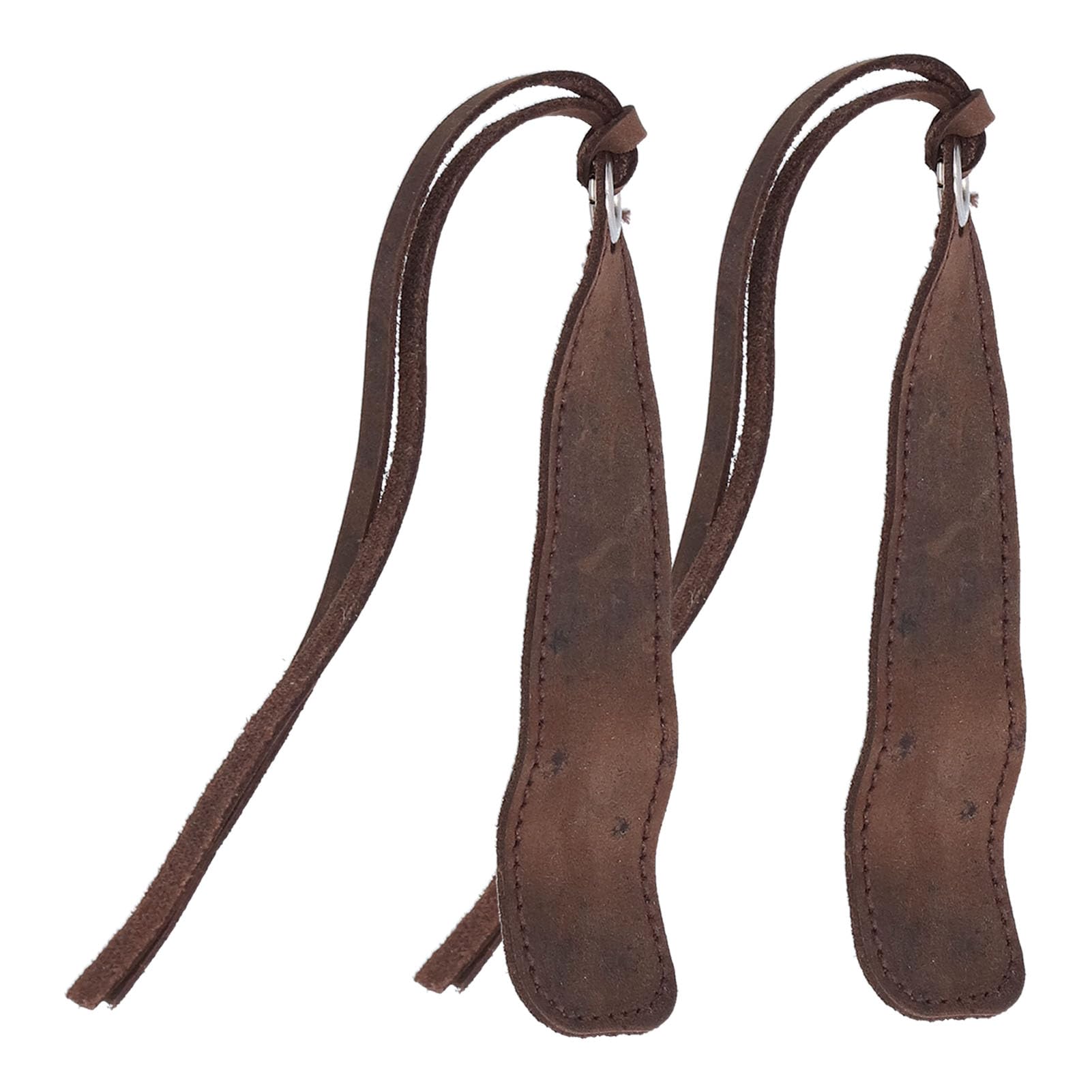 KUIDAMOS Leder-Lesezeichen-Set Im Retro-Stil und Quaste für und Studenten – 2 Stück, 90 X 25 X 2,5 Mm (Braun #12)