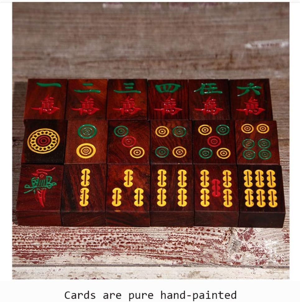 ELzEy マージャン 麻雀セット ゲーム 144 タイル マルチカラー