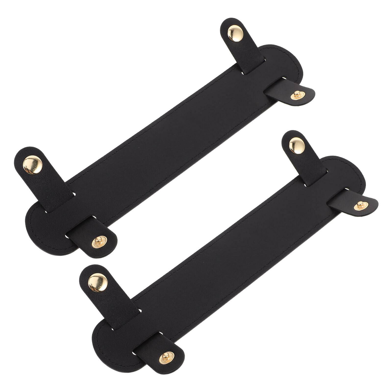 Almohadillas Antideslizantes para Correas de Bolso en PU Negro, Diseño de Alivio de Presión, Fácil Instalación, 2 Piezas para Tote y Mochila en Actividades al Aire Libre