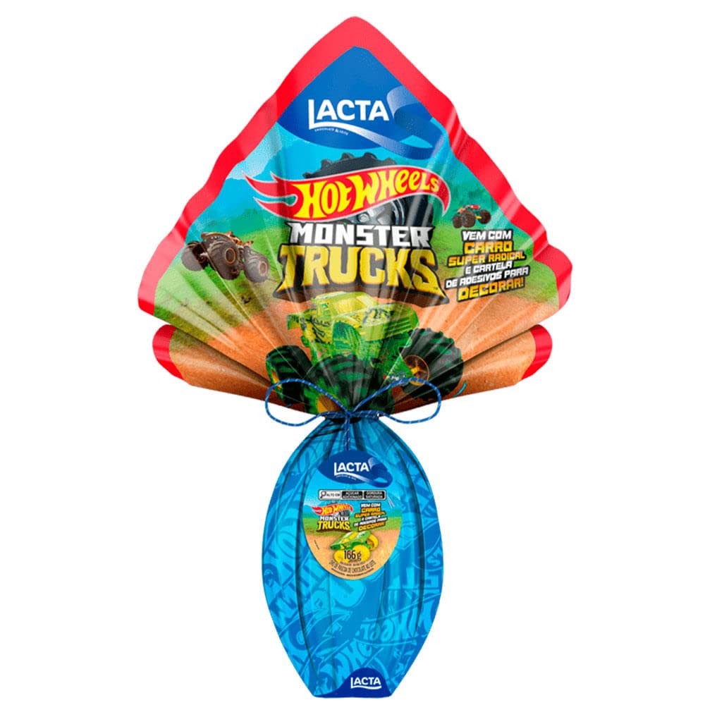 Ovo de Páscoa Lacta Hot Wheels 166G