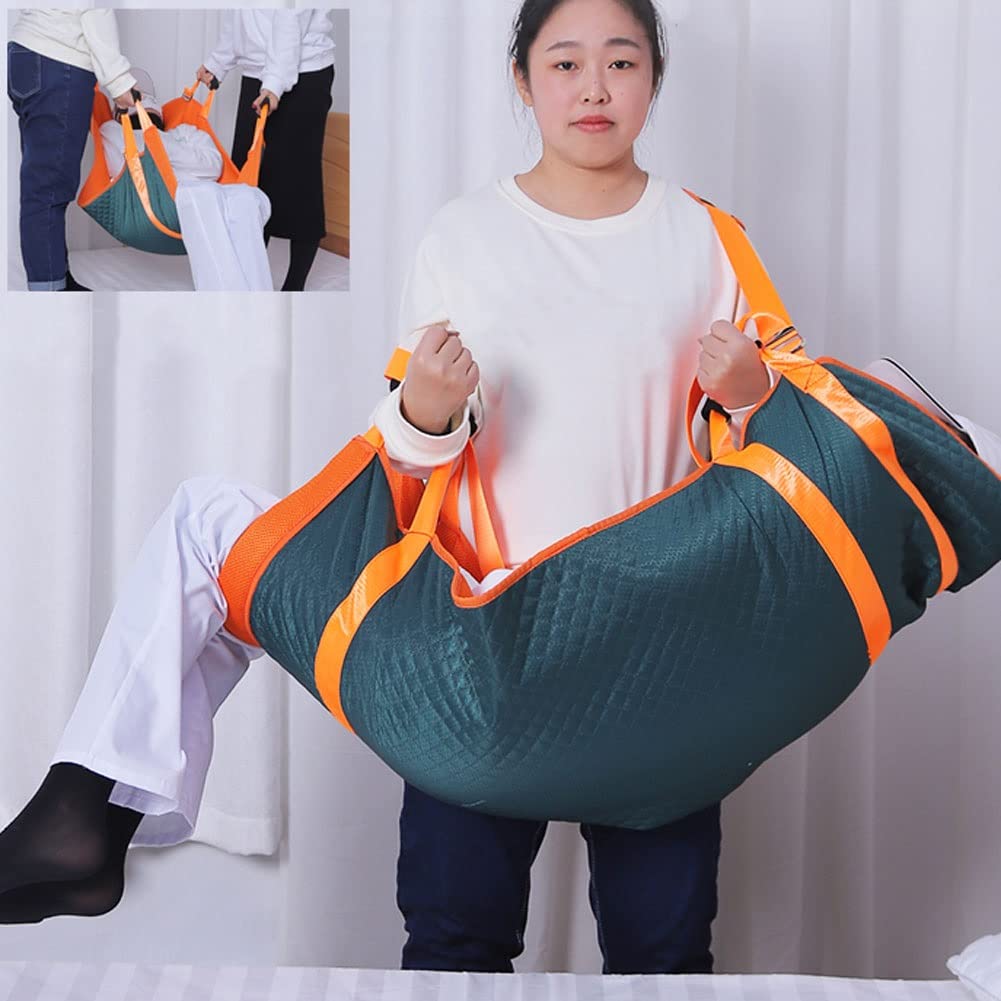 Transfergurt Gleittuch Pflege mit Griffen, Transferhilfe Positionierhilfe Gleittuch für Betttranfer für Bettlägrige Senioren ältere Menschen und Patient, 120x70cm