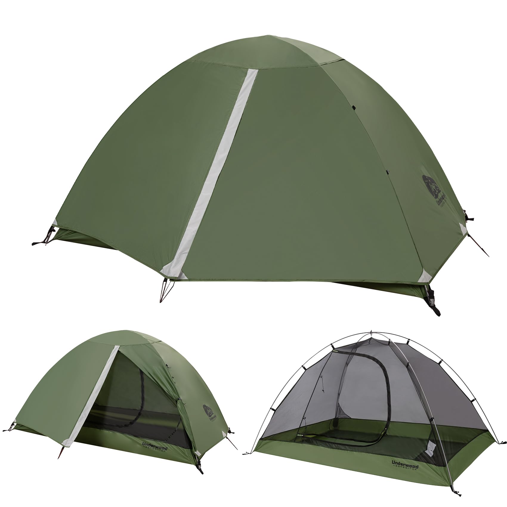 1/2 Person Backpacking Tent for Camping - Ultralight & Waterproof Outdoor Camping Tent, Easy Set Up Compact Tent for 3 Season, Lightweight Tents for Hiking by Underwood Aggregator