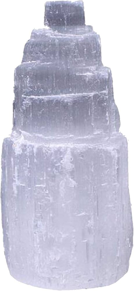 Amazon.co.jp: 天然 セレナイトタワー ランプ ヒーリングクリスタル