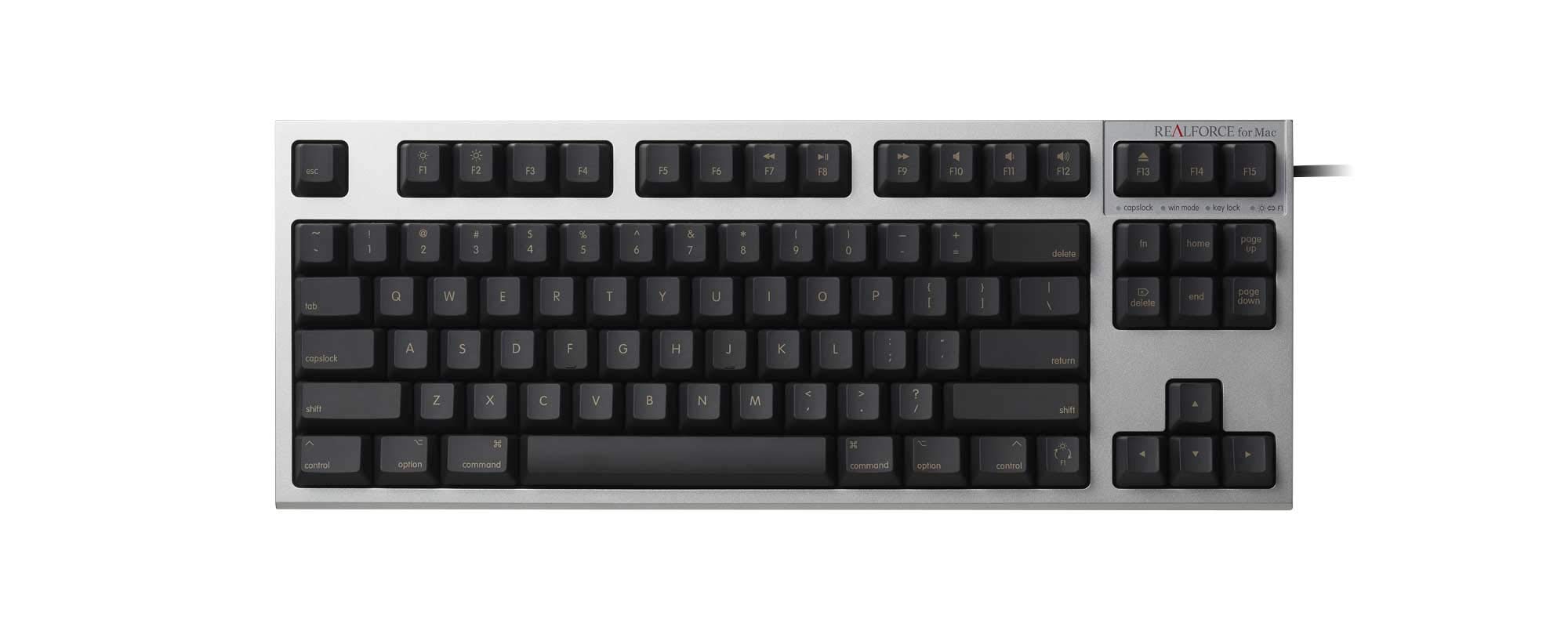 Amazon.co.jp: R2TL-USVM-BK (Silver/Black) REALFORCE TKL for Mac 86  