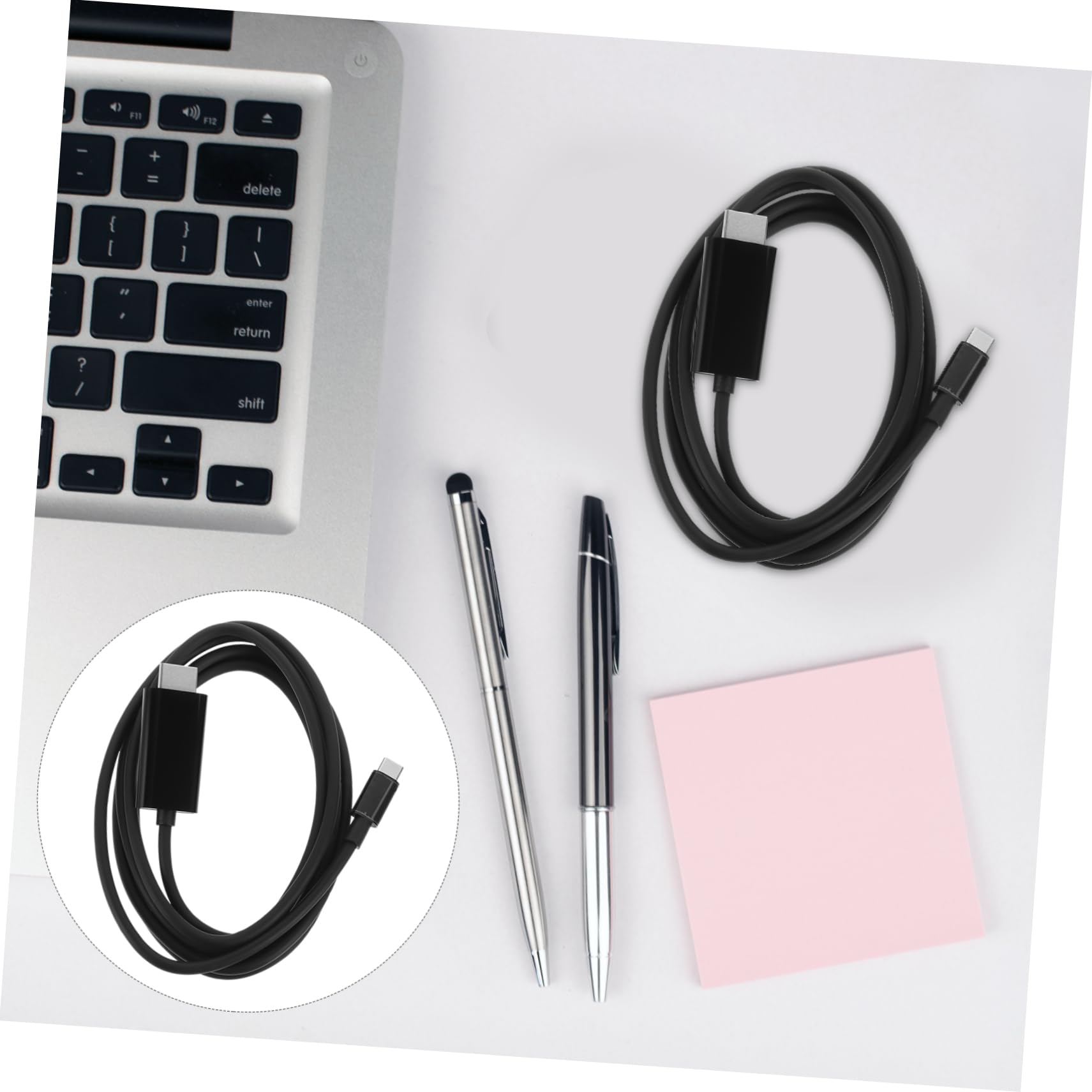 Hemobllo 3pezzi Cavo Usb c Per Proiezione Tv Adattatore Type-c Connessione Stabile Per Smartphone e Tv Metri Per Film e Presentazioni