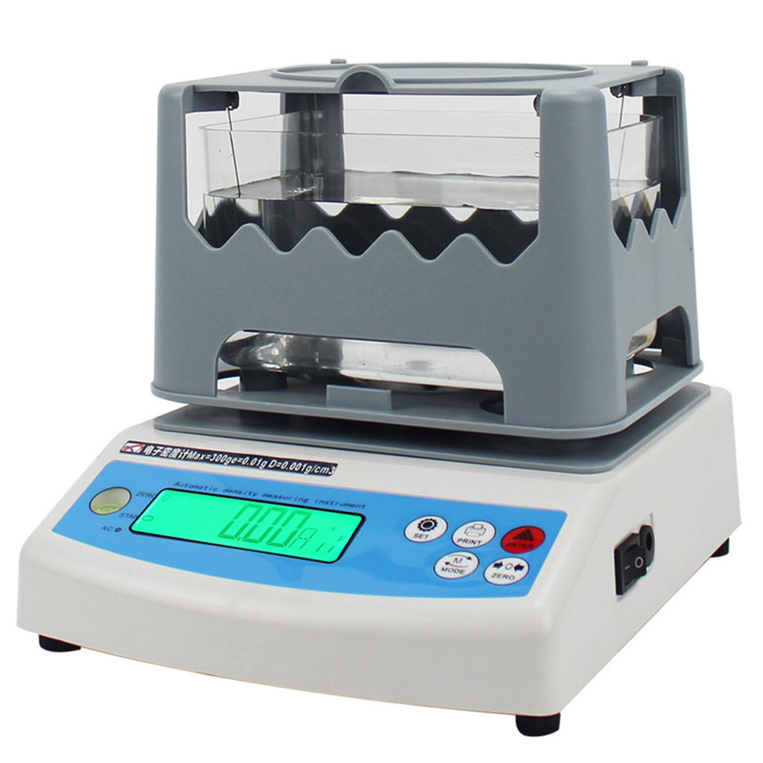 Medidor de densidad de alta precisión, hidrómetro electrónico de goma de plástico de 0,01 g ~ 600 g, equipo de prueba de densidad para laboratorio industrial MH~300A