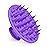 Meartchy Silicone Scalp Massager Shampoo Brush, Scalp Scrubber for Hair Growth (Purple)