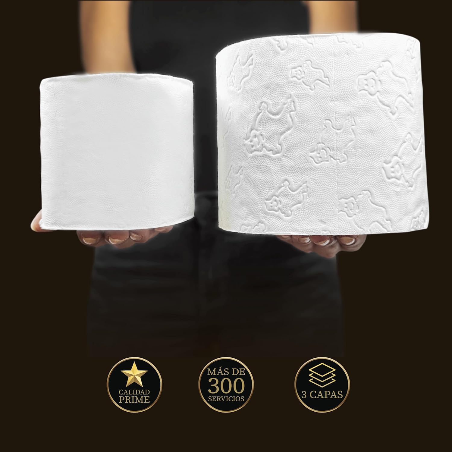 Papier Toilette 3 Épaisseur 36 Rouleaux | Papier Toilette Premium Super Doux et Durable (9 Packs de 4)