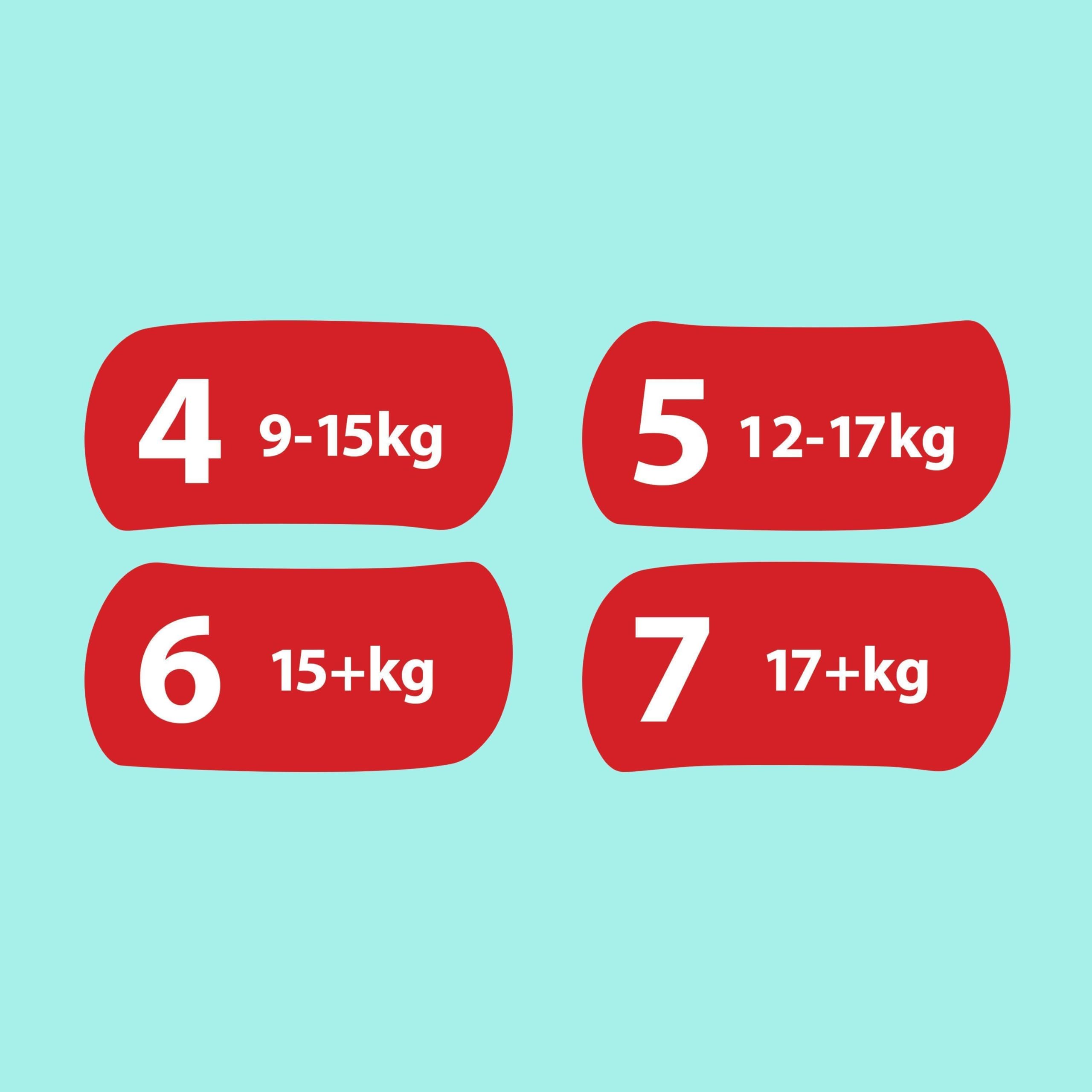 Pampers Pannolini per bambini, taglia 4 (9 – 15 kg) Premium Protection, Maxi con sacchetto di protezione e arresto