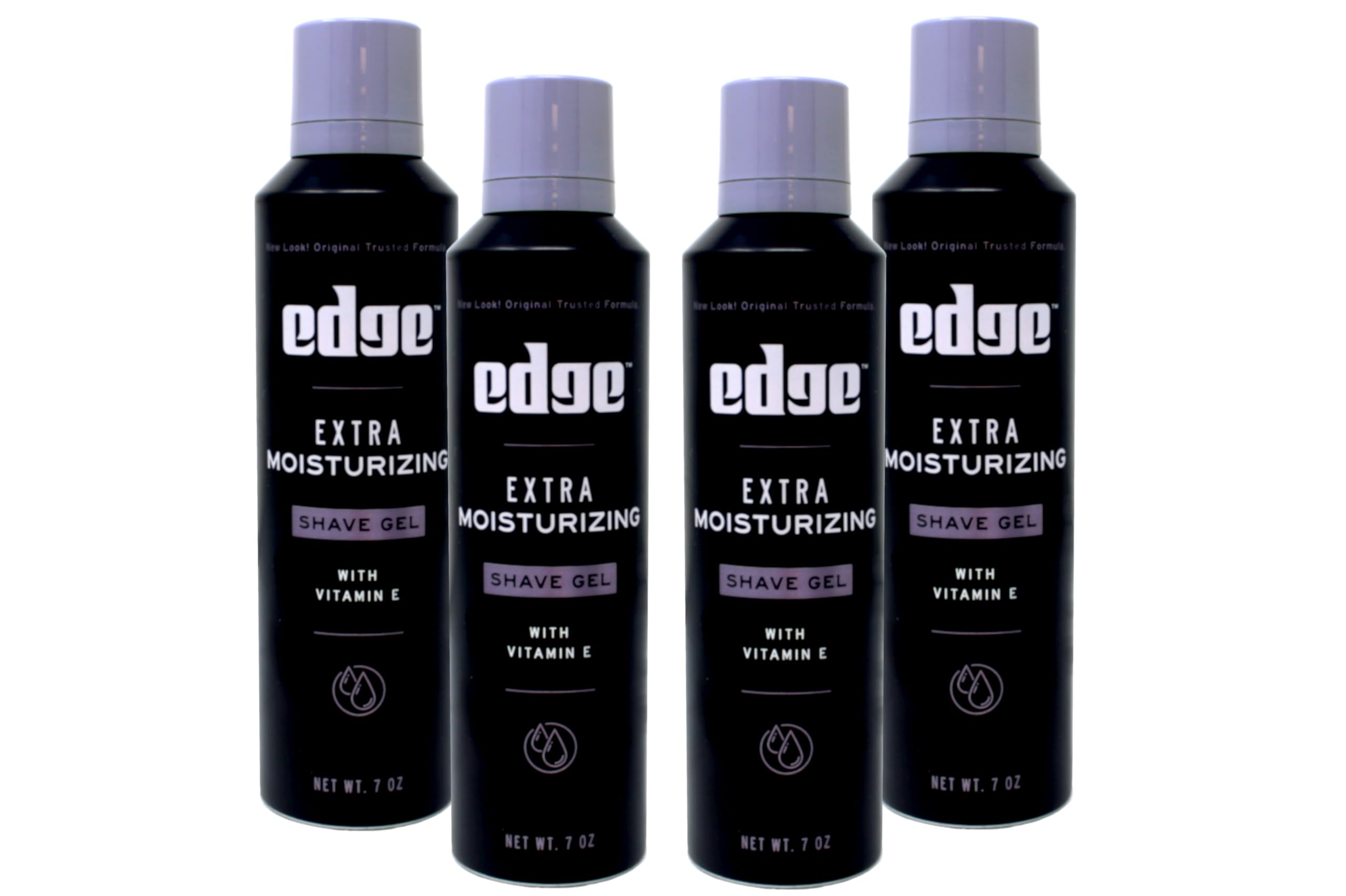 Edge Extra Moisturizing Shave Gel with Vitamin E, Shave Gel For Men That Moisturizes, Protects and Soothes To Help Reduce Skin Irritation, 7 oz, (Pack of 4)