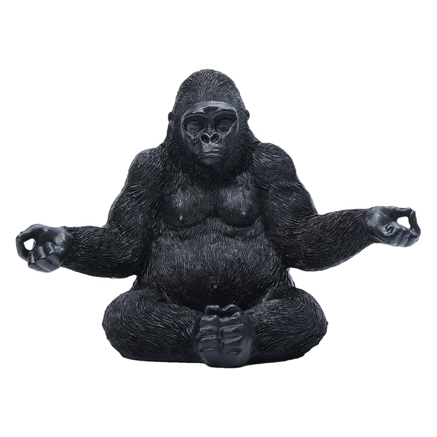 Amazon.co.jp: Ghjkldha ミニチンパンジーの置物、小さな