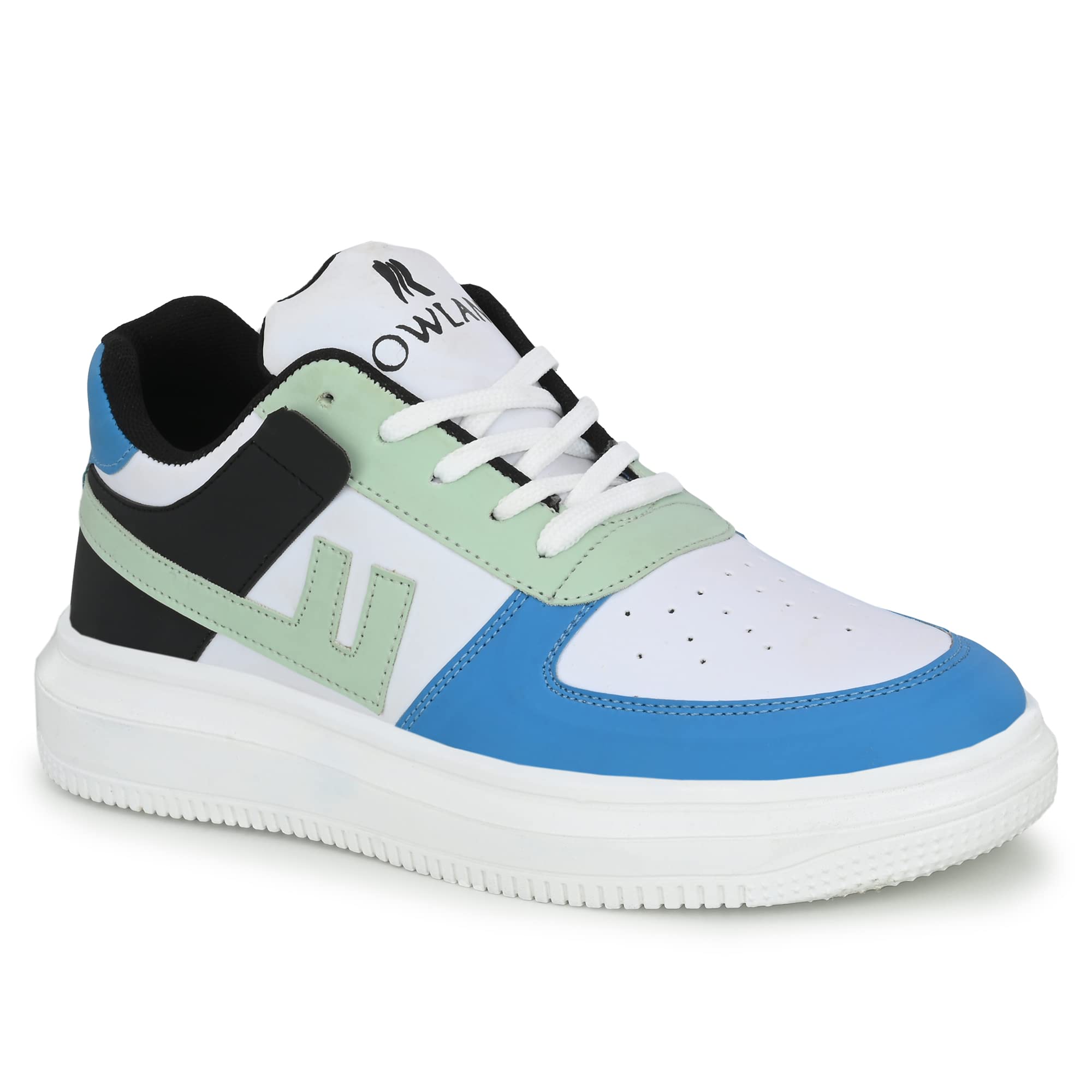 ROWLANS Mens Blue Comfortable/Outdoor/Casual Synthetic Leather Lace-up Sneakers 9 (B0BTP88HZ2) Amazon Price History, Amazon Price Tracker