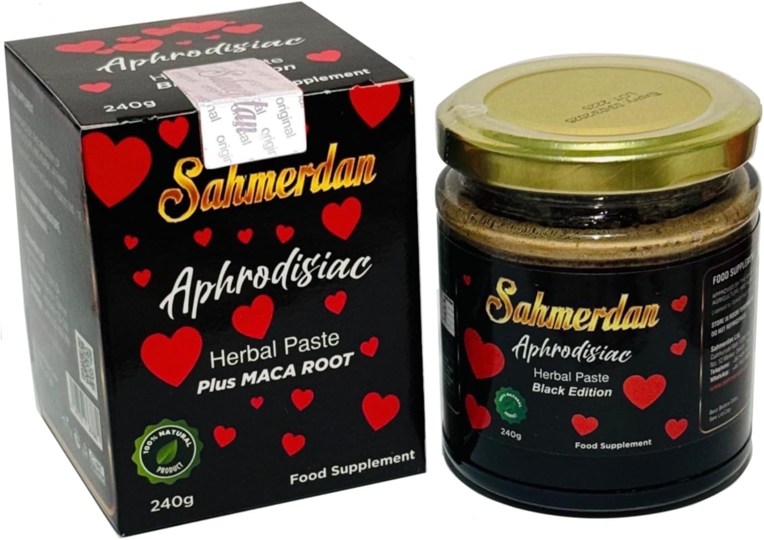 Sahmeran 240G Black Edition SAHMERDAN Aphrodisiac MACUN Herbal Paste