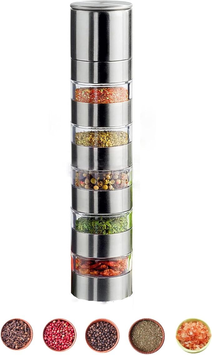 Sunmei Portable Travel Spice Kit, Modular Travel Spice