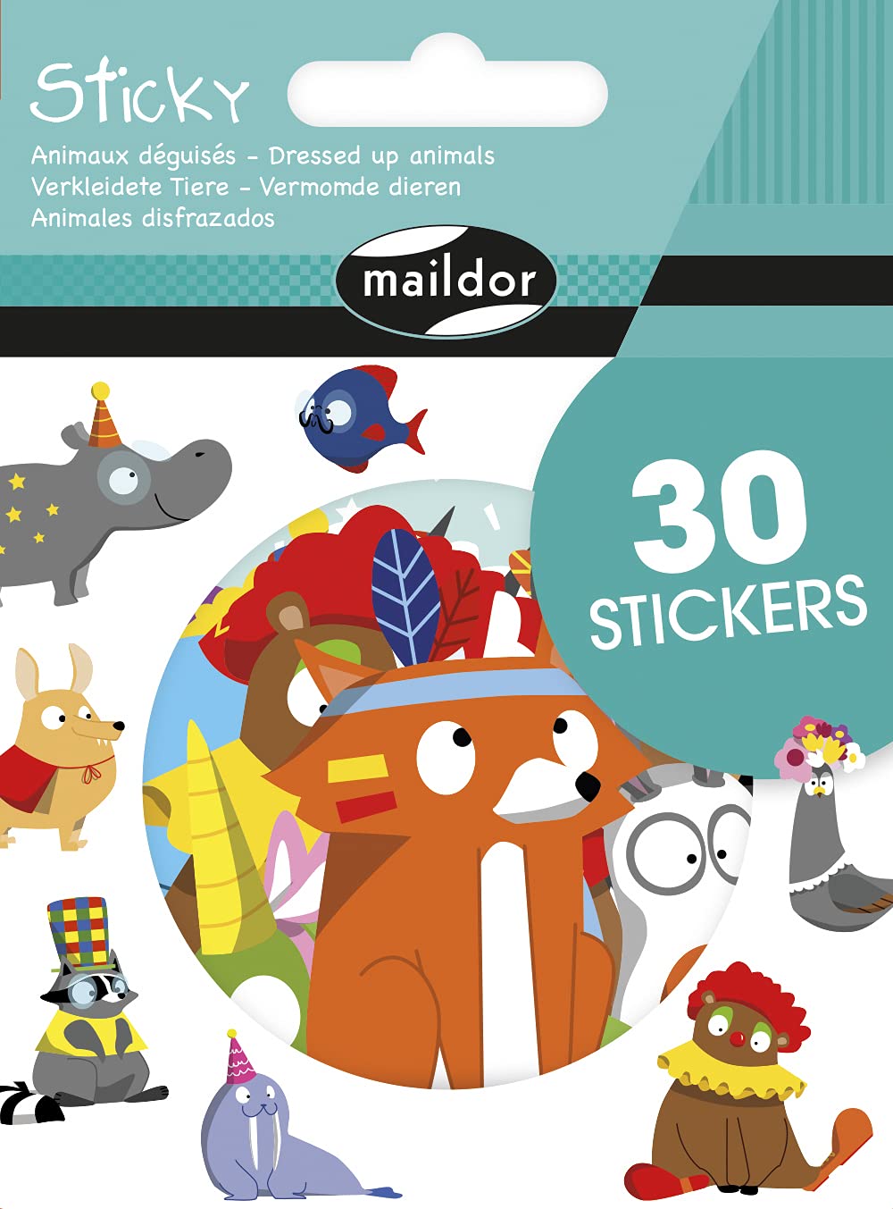 Maildor stickers, ys/m, Multi-colour