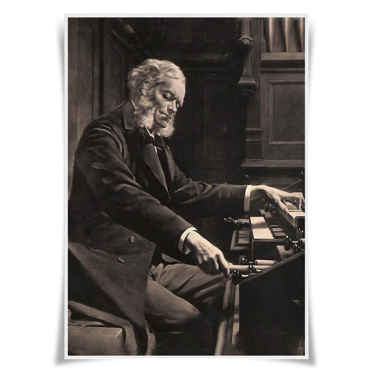 Nice Captain 100 Cesar Franck Top 100 Classical Composers Portrait Poster Musician A3 Prints Wall Art Decor (100 Cesar Franck)