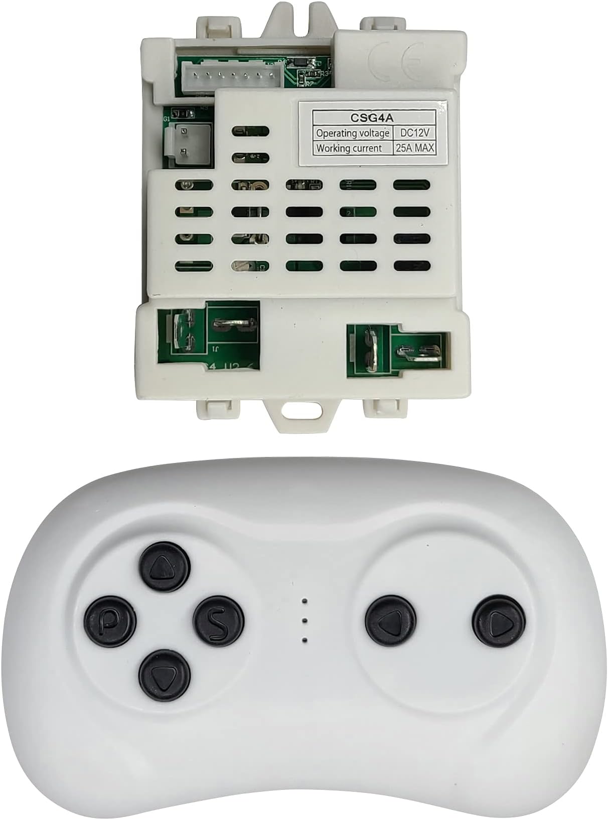 2.4G Bluetooth Remote Control and CSG4A 12V Receiver Control Box Mother Board for Kids Powered Wheels Children Electric Ride On Car Replacement Parts