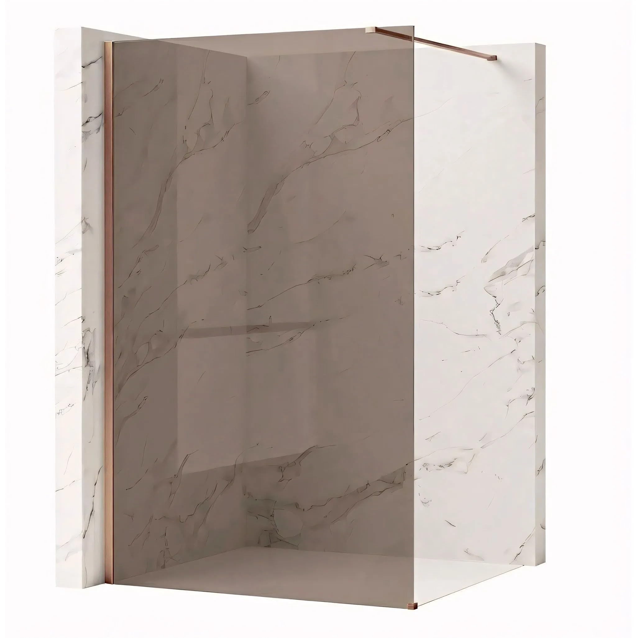 Rea paroi de douche, Flexi Brown 140, Cuivre brossé