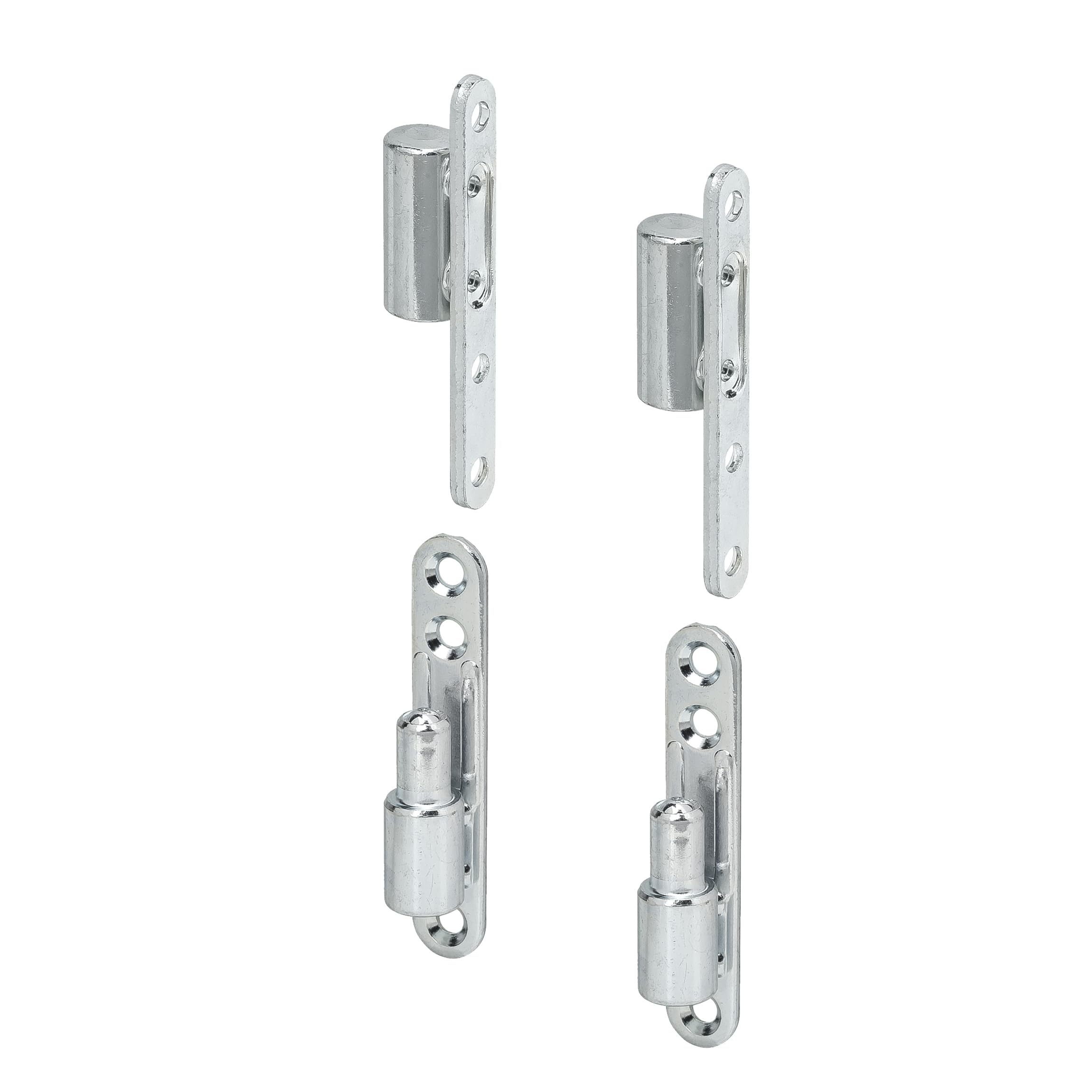 VORMANN Cinta de reparación, bisagra de puerta, bisagra de puerta, banda atornillable, banda para puerta interior, cinta de renovación para atornillar en marco y alas, juego de 2 unidades, acero