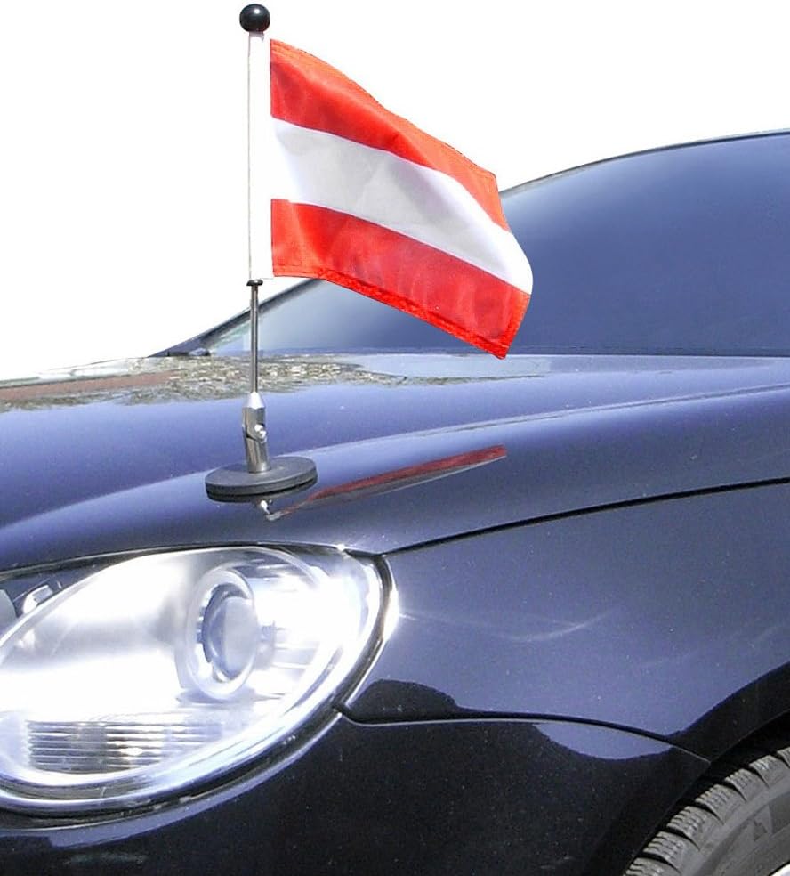 Magnetic Car Flagpole Diplomat-1.30 Austria