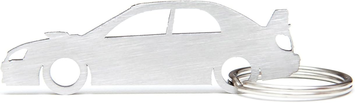 Boostnatics Silhouette Keychain Keyring Compatible with Impreza WRX STI GD Key Fob
