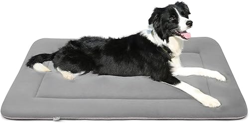 Miniatura 8 de Magic Dog Cama - Tapete suave para perros medianos/grandes, lavable a máquina, de 36 pulgadas, con parte inferior antideslizante, color gris oscuro