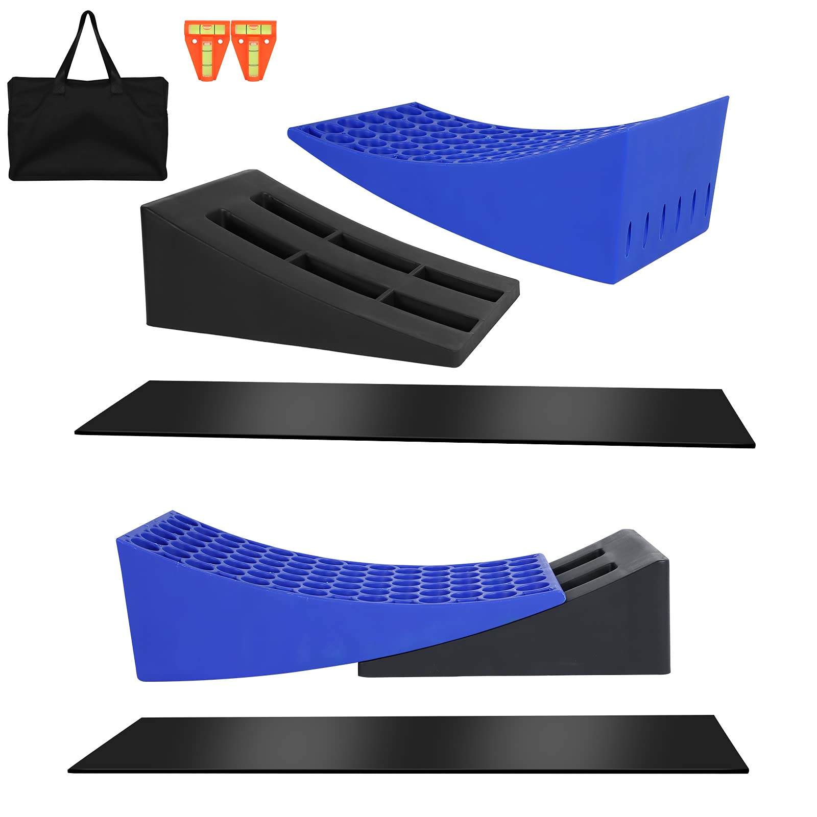 Buy Eazy2hD Camper Leveler Kit 2 Pacs Precise RV Leveler System, Includes Two Curved Levelers