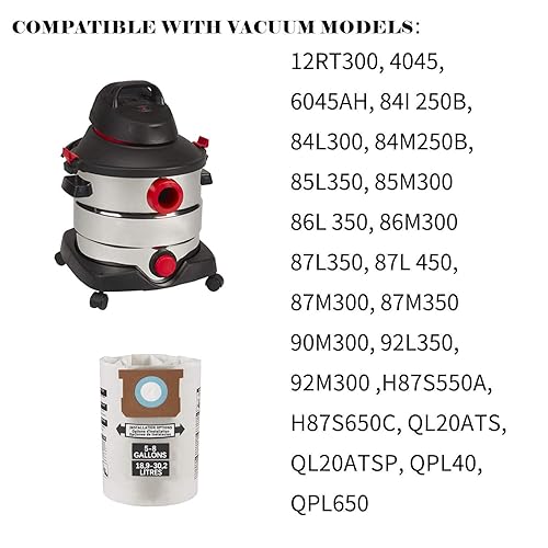 Miniatura 3 de Bolsas de filtro de repuesto de 5-8 galones para aspiradora tipo E - 9066100 90661 906-61 (paquete de 7)