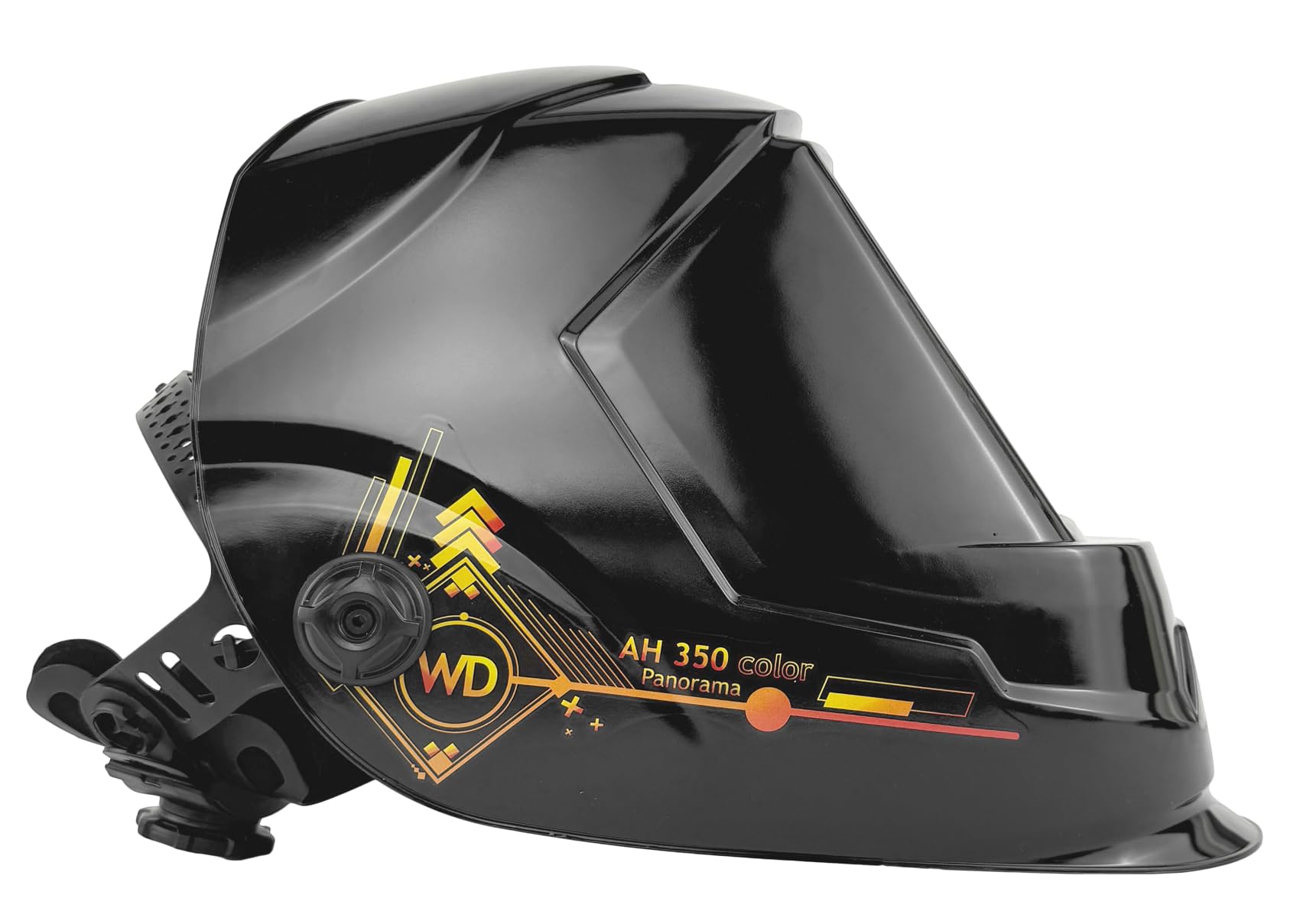 WELDINGER AH 350 real color Automatik-Schweißhelm solar Dunkelstufe DIN 5-13 farbecht Panoramasichtfenster