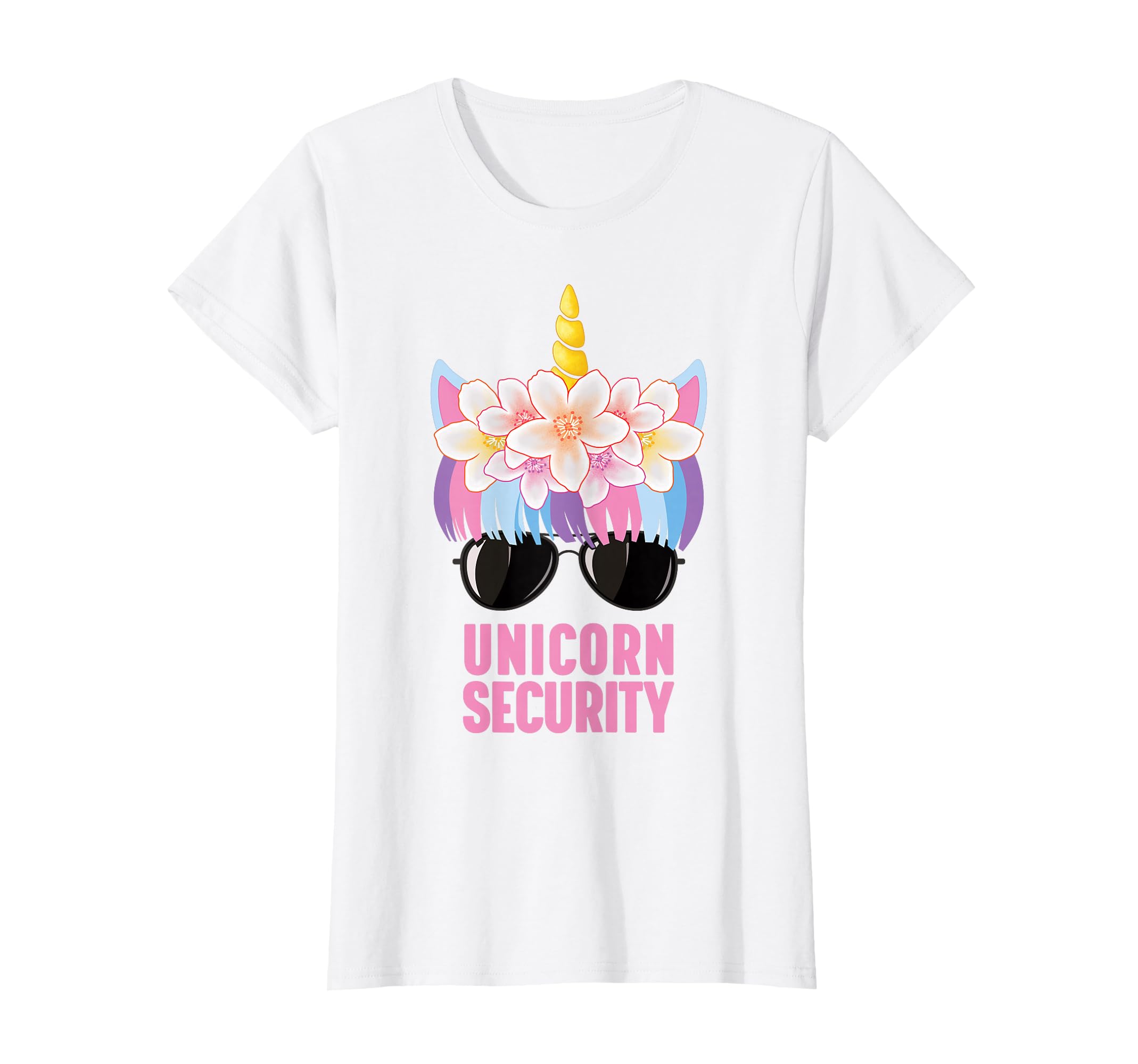 Cute Unicorn Security T-Shirt