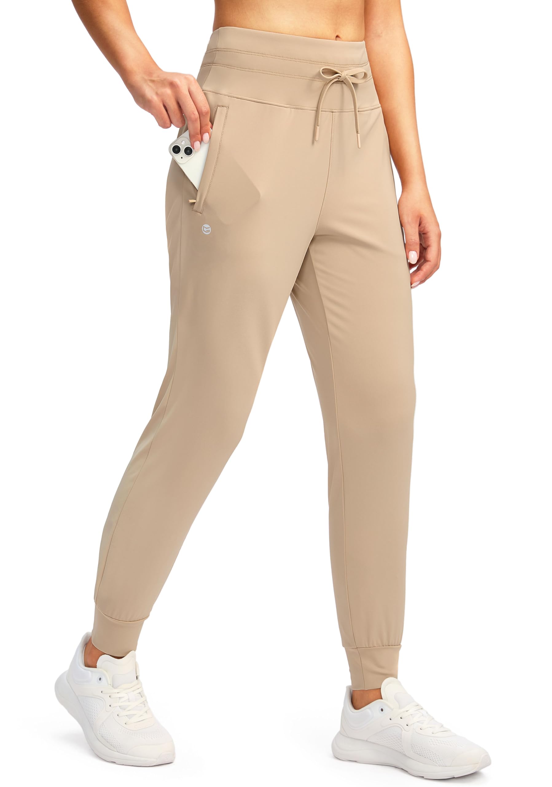 Women's Joggers Pants with Zip Pockets Athletic Sweatpants