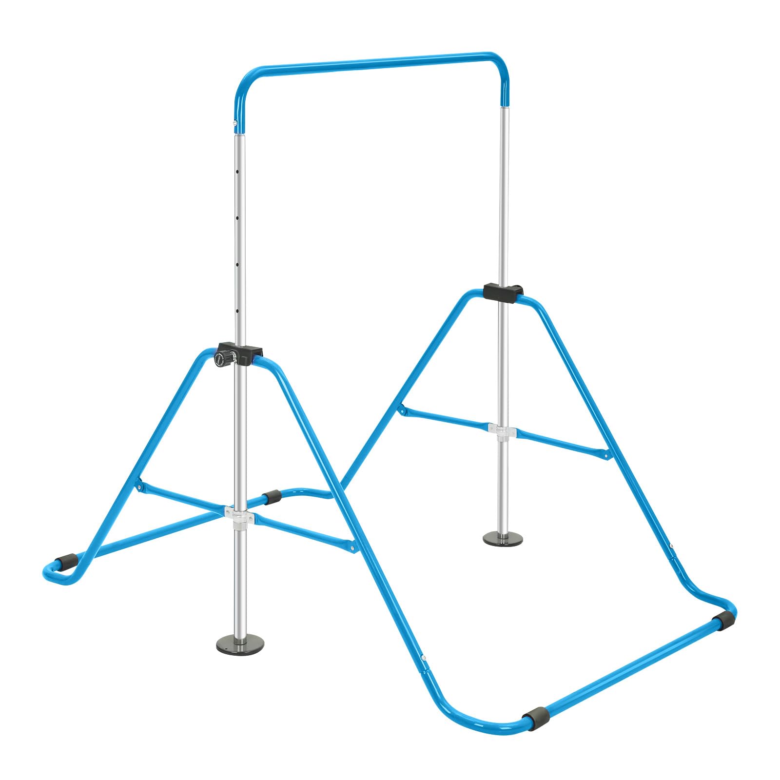 LN COZY CORNER Gymnastics Bar,Adjustable Horizontal Bar Gymnastics Training Kip Bar Gymnastics Equipment for Home Indoor outdoor (Without Rings, Blue)