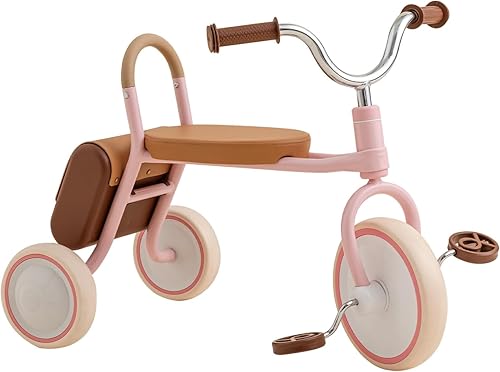 Kidpop Mate - Triciclo para niños de 2.5 a 4 años, regalo de primer cumpleaños, bicicleta de juguete con agarres de manillar y almacenamiento para