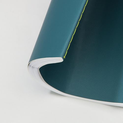 Sigel LS304 Notizhefte A5 kariert, 2er Pack, mittelblau/neon-grün, Softcover, 68 Seiten, aus nachhaltigem Papier, Linescape