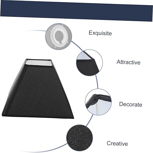 Miniatura 9 de Beaupretty Candelabros de tela con clip en la lámpara de araña de tela cuadrada para lámpara de mesa, lámpara de pared, sala de estar, dormitorio,