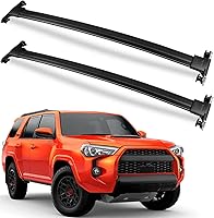 Heavy-Duty Aluminum Roof Rack Cross Bars for Toyota 4Runner 2010-2024 w/ Factory Rails - 220lb Capacity, Low Wind Noise, No-Drill Install