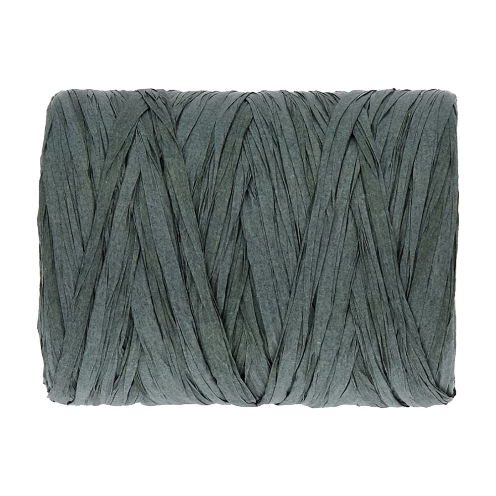 HugeDE 100m Raffia Paper Ribbon Twine Strings Packing Paper Twine Ribbon Gift Wrapping Craft Ribbon Christmas Packaging Ribbon for Party Decor Green